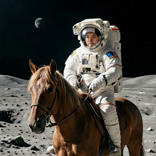 ERNIE Image Turbo, astronaut prompt