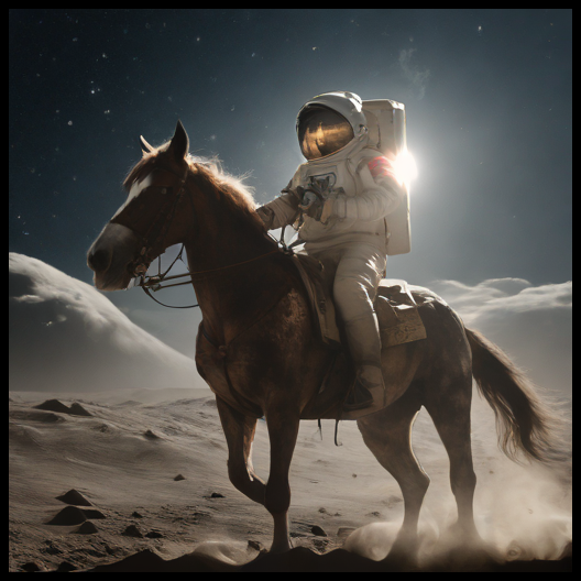 SDXL Turbo, astronaut prompt